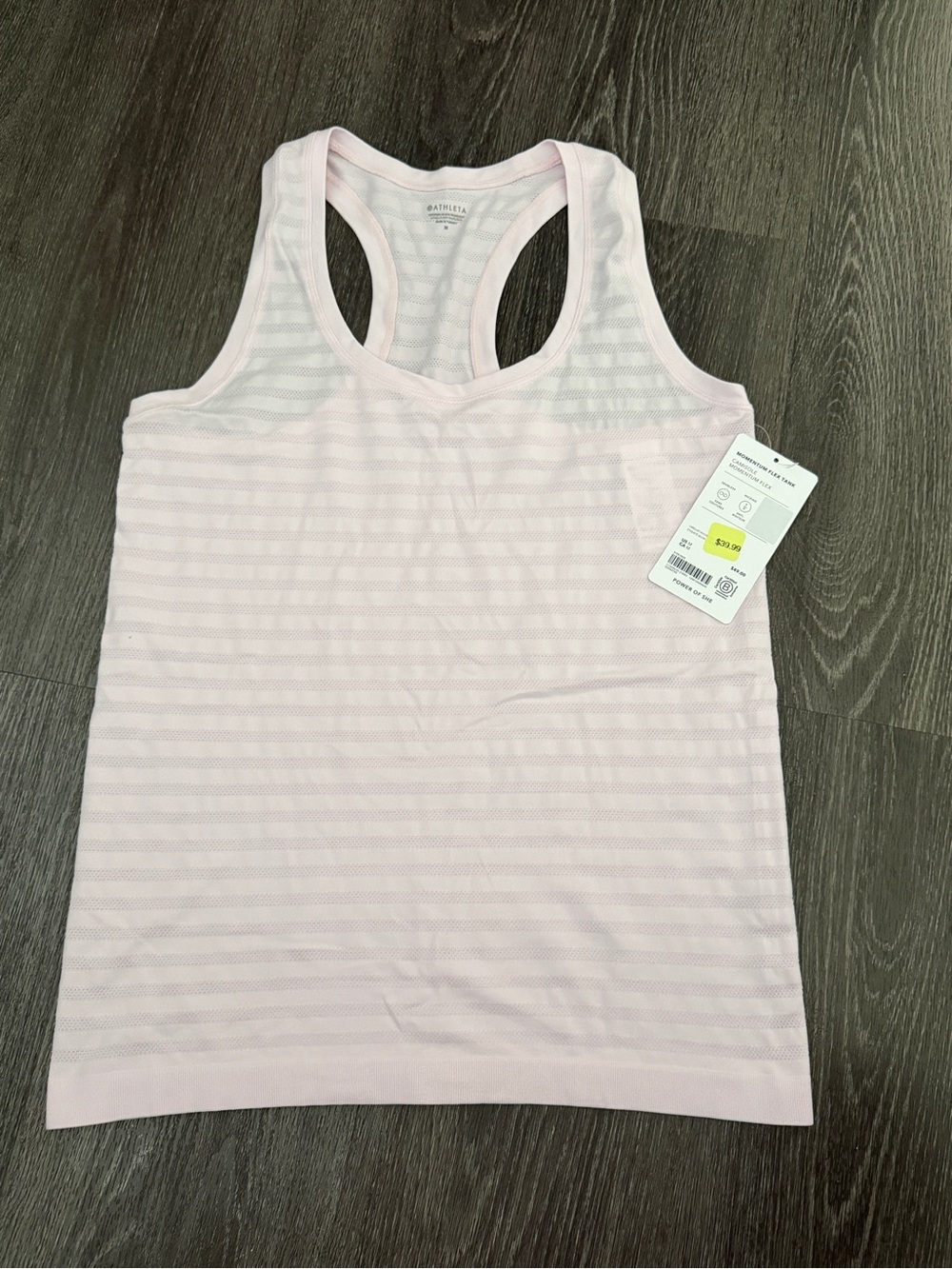 Athleta Momentum Flex Tank Light Pink Women's Seamless Racerback - Picture 8 of 8